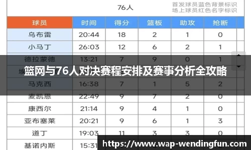 篮网与76人对决赛程安排及赛事分析全攻略